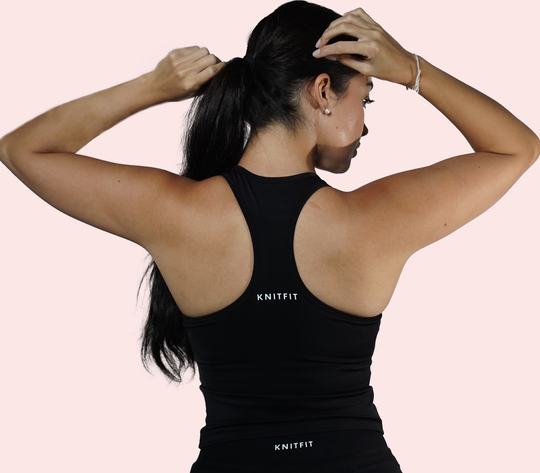 Sculpt Vest Top - Midnight Black