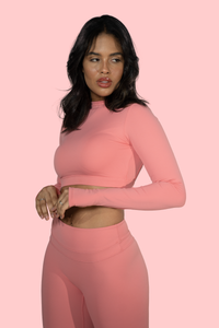 Sculpt Long Sleeve - Soft Peach