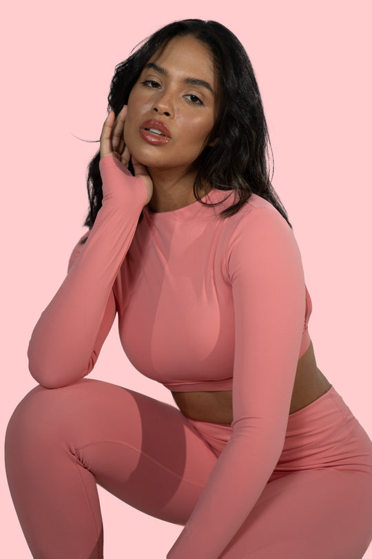 Sculpt Long Sleeve - Soft Peach