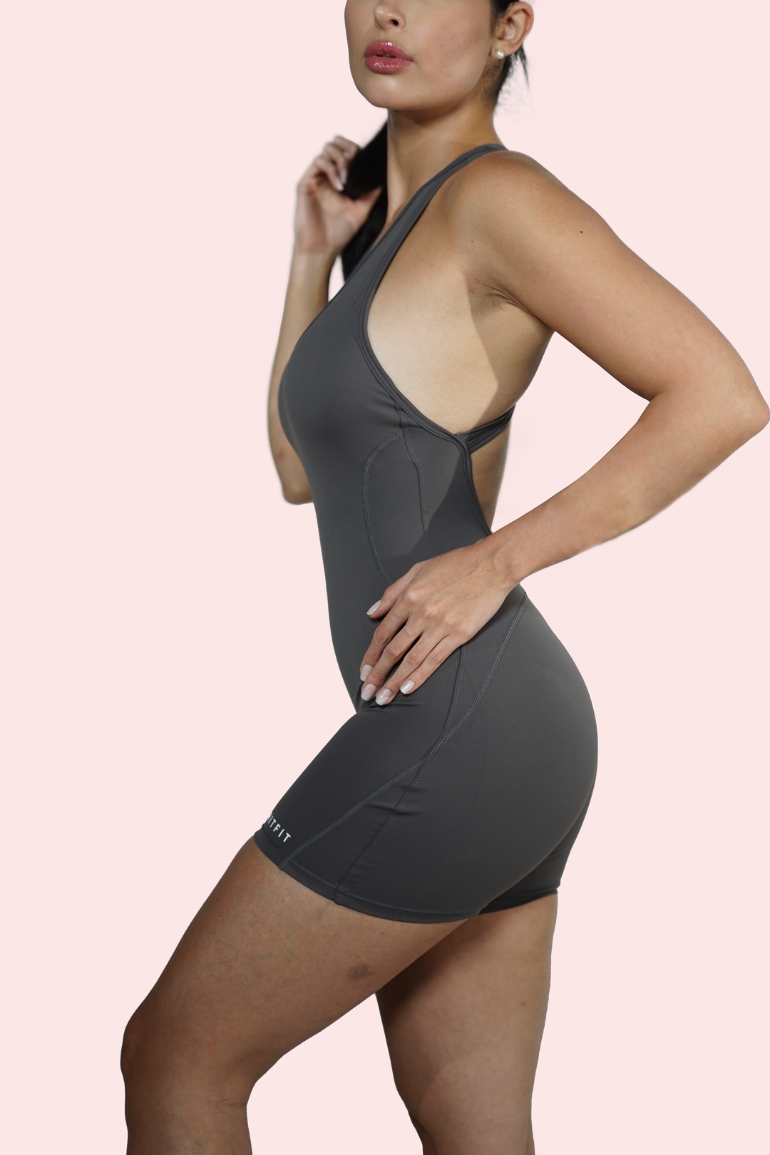 Curves Jumpsuit - Storm Grey