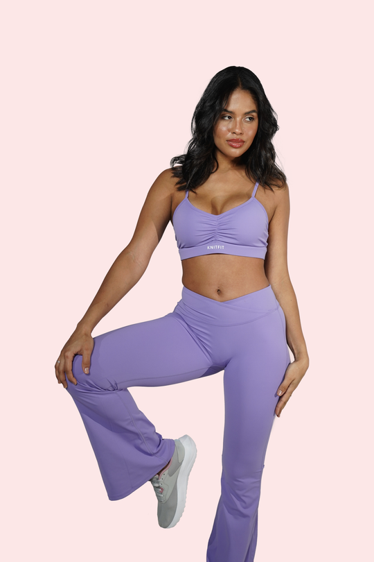 Sculpt Flared Leggings - Orchid Purple