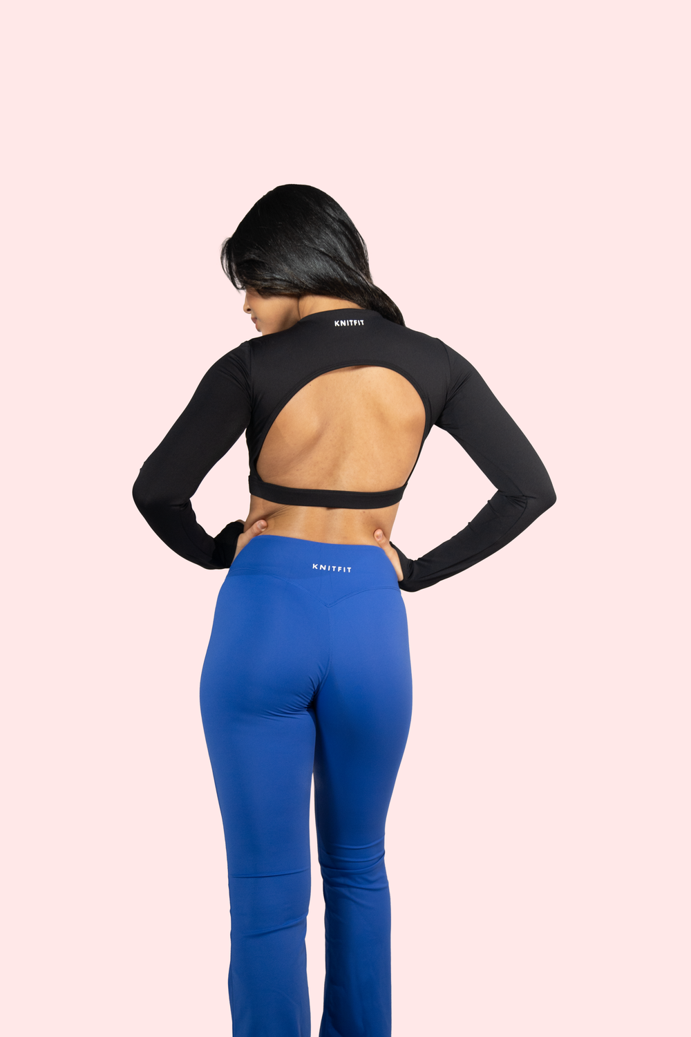 Sculpt Flared Leggings - Ocean Blue